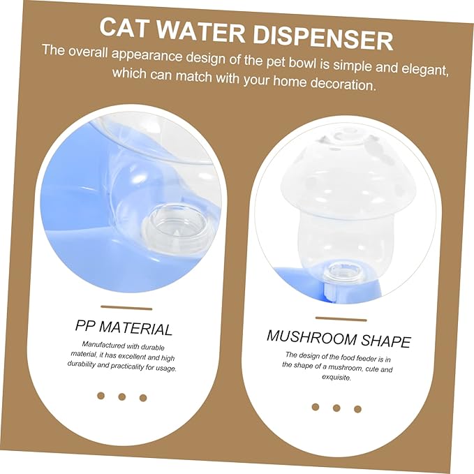 Pet Accessory Automatic Feeder Water Dispenser Compact and Clean for Cats and Dogs