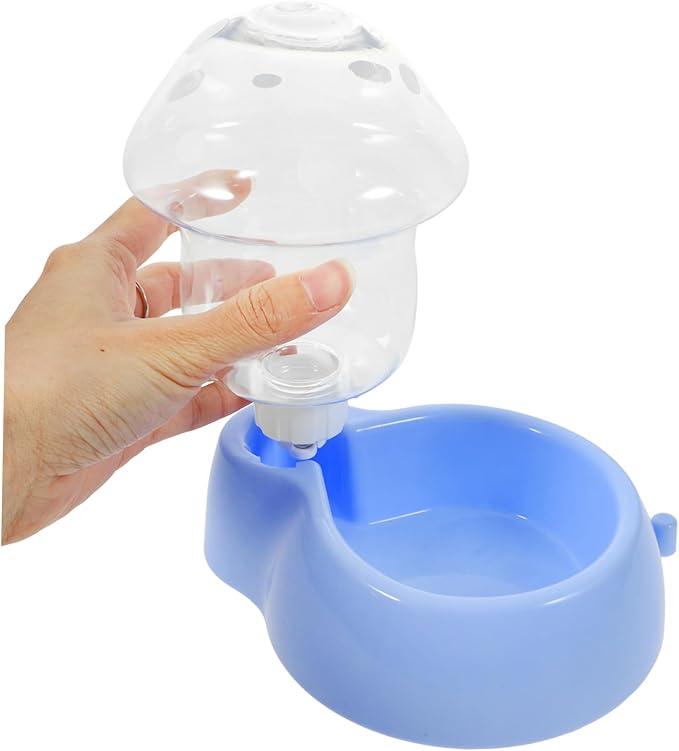 GANAZONO Automatic Cat and Dog Water Dispenser Gravity Feeding Mushroom Shape Pet Waterer Durable and Safe for Home Use Easy to Monitor Water Levels for Cats and Dogs