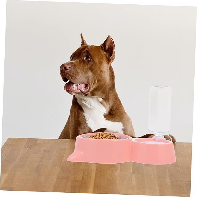 Milisten 1pc Automatic Pet Water Dispenser Food Feeder Cat Ear Design Dual Use for Dogs and Cats Easy to Break and Pressure Resistant