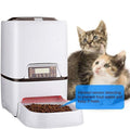 feeders 6L Automatic Convenient Pet Timing Feeder with Voice Recorder Speake LCD Display Infrared Sensor Cat Dog Food Feeding Dispenser