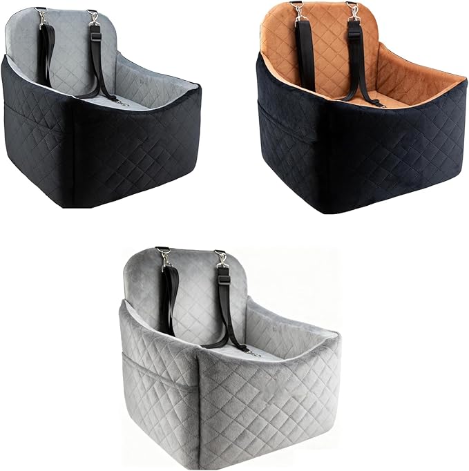 Comfortable Pet Boosters with Double Side Waterproofed Liners and Easyly Cover for Dog Dog Car Seat