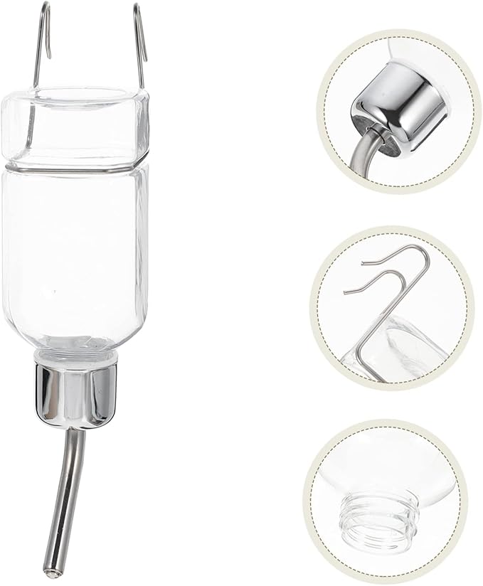 Mikikit Hanging Water Feeder Automatic Leak Dog Water Dispenser for Pets for Cages Provides Drinking Experience for Cats and Dogs
