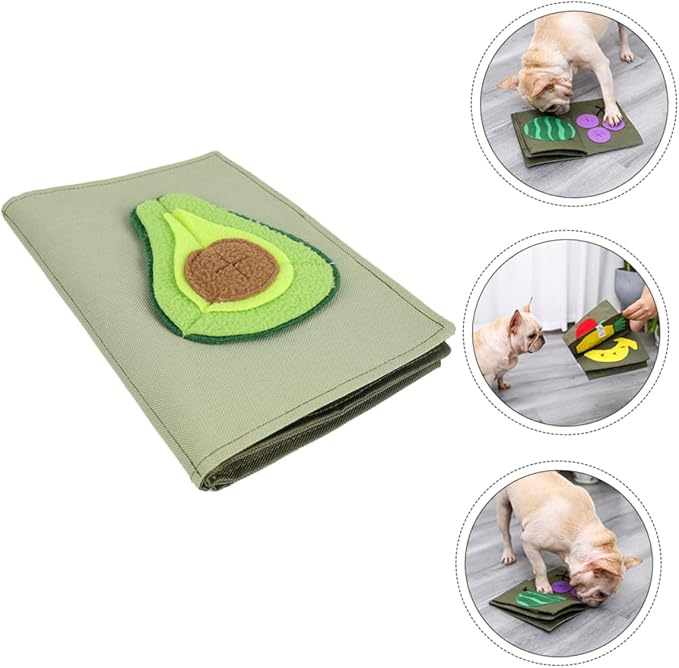 Kisangel Puppy Training Book Interactive Dog Feeding Blanket -Resistant Material Pet Nose Work Toy Safe Odorless
