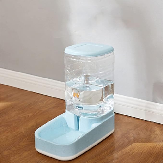 Automatic Pet Feeder 3.8L Automatic Dog Feeder and Water Dispenser Set Gravity Self Feeding Food Waterer for Small Medium Cats Dogs Kitten Puppy cat Fountain