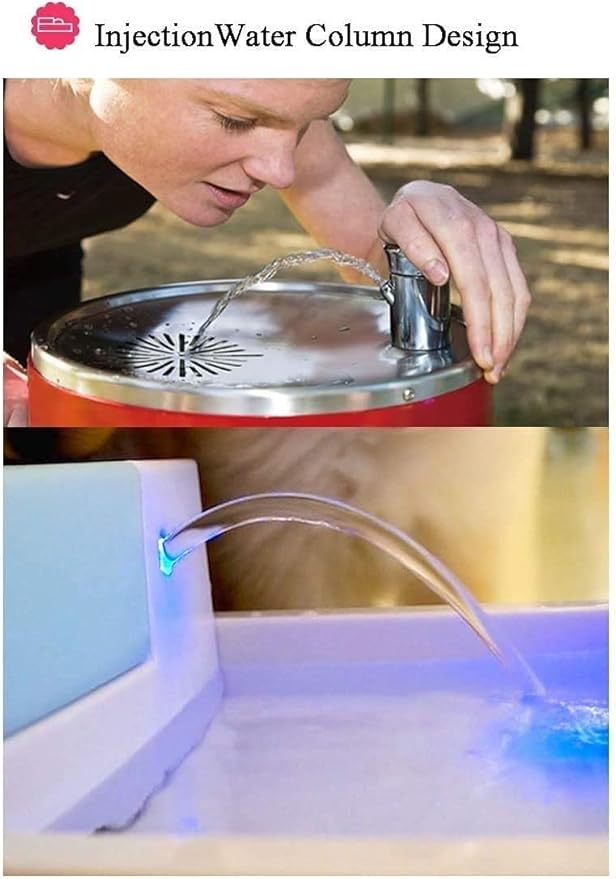 Pet Water Dispenser,Automatic Dog Waterer, Automatic Dog Water Bowl for Cats Dogs Birds Outdoor Small Animals, 1.8 Liters Pet Water Fountains