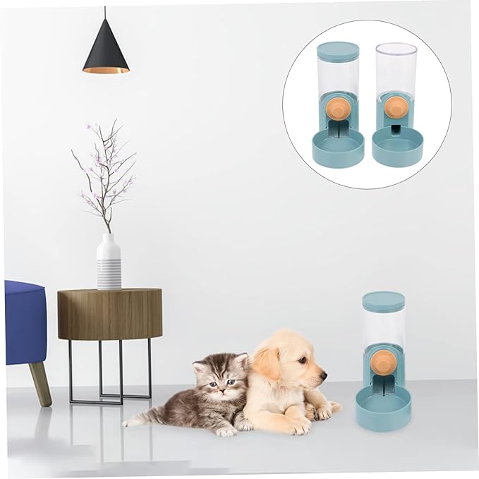 2pcs Automatic Water and Food Dispenser for Pets Hanging Feeders Easy Installation for Feeding and Hydration Cages
