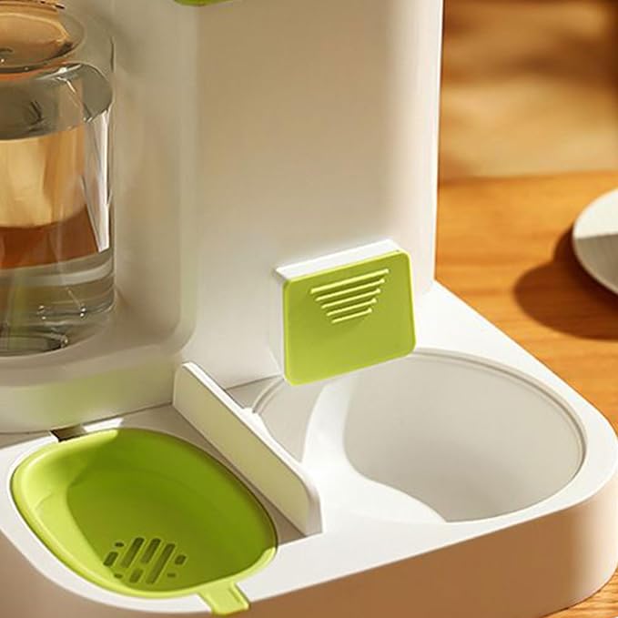 Pet Feeder and Water Dispenser, Gravity-Cats Food and Water Dispenser Set, Automatic Dogs Feeder and Waterer, for Puppy Kitten Dogs