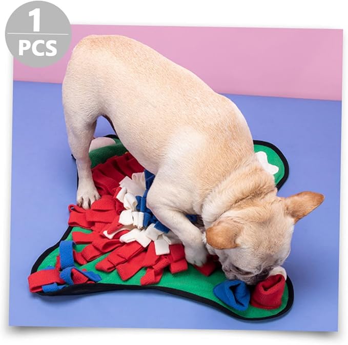 Dog Sniffing Mat for Training – Slow Feeding Cushion for Puppies Non-Slip PET Nose Work Mat Sturdy Dog Supplies for Interactive Play and Mental Stimulation