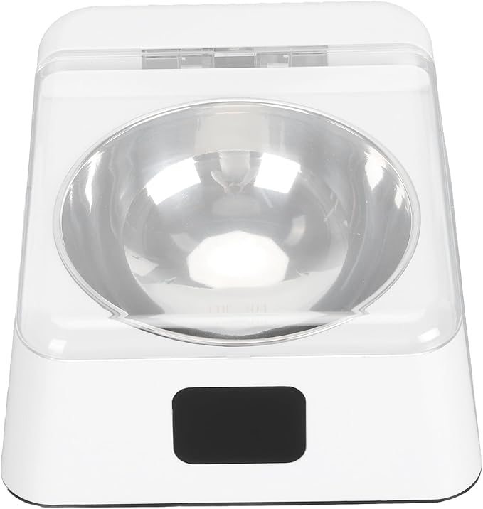 Cat Feeder with Automatic Opening Lid, 2000mAh Battery Powered Removable Bowl Infrared Sensor Cat Feeder Easy to Clean Multifunctional for Cats