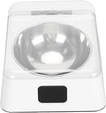Automatic Cat Feeder Dog Feeder Pet Feeding Device with Removable Stainless Steel Bowl,Rechargeable Dog and Cat Feeding Station