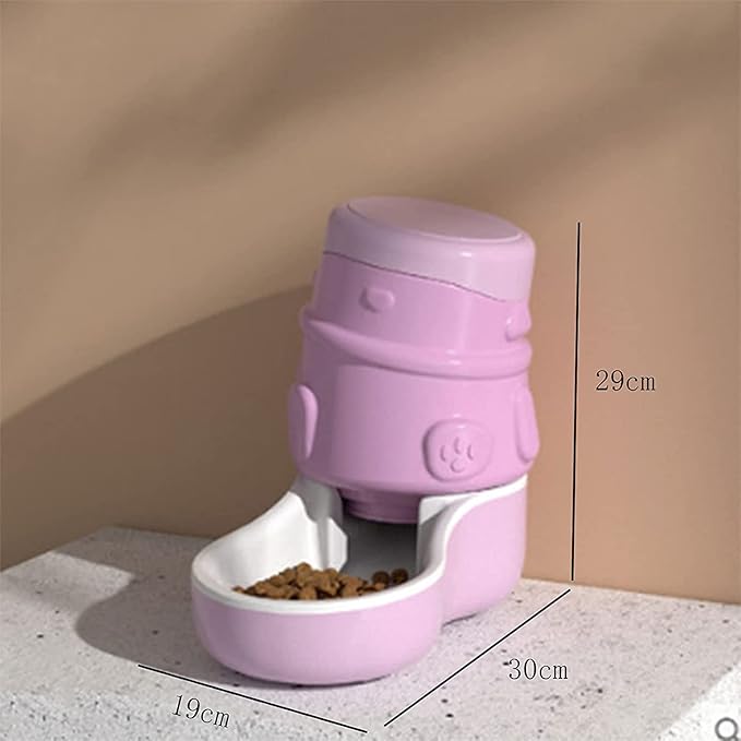 Fountain Automatic Pet Food Feeder and Water Dispensers Set,Dog Feeder and Cat Water Dispenser 3.2L Gravity Dog Feeder Easily Clean Pet Supply Pet Water Dispenser