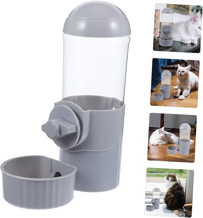 UPKOCH Hanging Pet Water Feeder for Cats and Dogs Automatic Water Dispenser Space-Saving Design for Cages and Homes for Pets