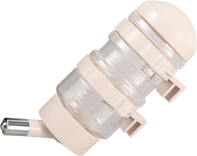 Pet Water Bottle Stainless Steel Nozzle Automatic Dog Cat Water Feeder Hanging Dispenser for Indoor Pets Easy to Install Convenient Hydration
