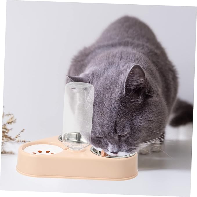 YARNOW Automatic Pet Water Dispenser Capacity and Non-Slip Stainless Steel Bowls for Cats and Dogs Easy to Water Feeder and Dog Bottle