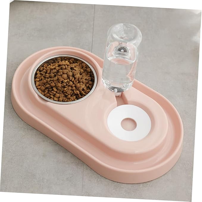 BESPORTBLE Automatic Water Filling Dog Bowl Outdoor Pet Water Feeder Stainless Steel Plastic Dual-use Bowl for Dogs Cats