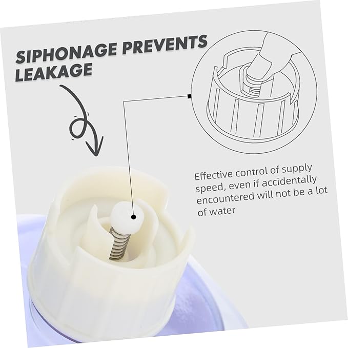 Mipcase Automatic Pet Water Feeder Bowl Durable Water Dispenser for Cats and Dogs No Leak Design Easy to Clean for Home Use