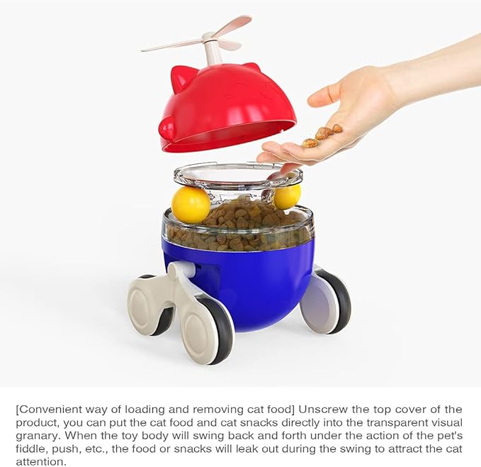 for Interactive Food Dispenser Automatic for Feeder Training Treat Adjustable Funny Pet Leaking Foo