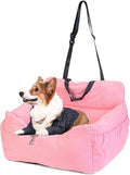 Dog Car Seat, Puppy Booster Seat for Small Medium Dogs Cats,Dog Travel Car Carrier Bed Car Safety Seats with Storage Pocket and Clip-On Safety Leash and Removable Washable Cover