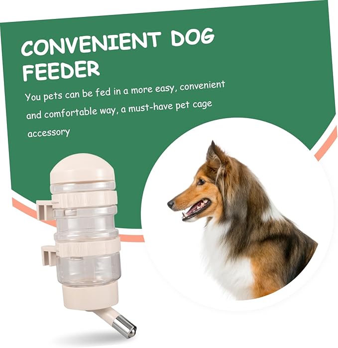 Automatic Dog Water Dispenser for Small Cats Puppy Feeder Pet Water Bottle Stainless Steel Nozzle Easy to Install