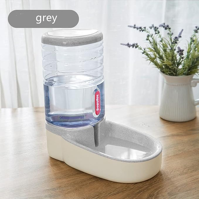 Pet Automatic Feeder Water Feeder Dog&Cat 3.8L 1pc (Grey Water Feeder)