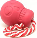 SodaPup USA-K9 Skull – Durable Dog Tug Toy, Chew Toy, & Treat Dispenser Made in USA from Non-Toxic, Pet-Safe, Food Safe Natural Rubber Material for Bonding, Mental & Physical Exercise, & More