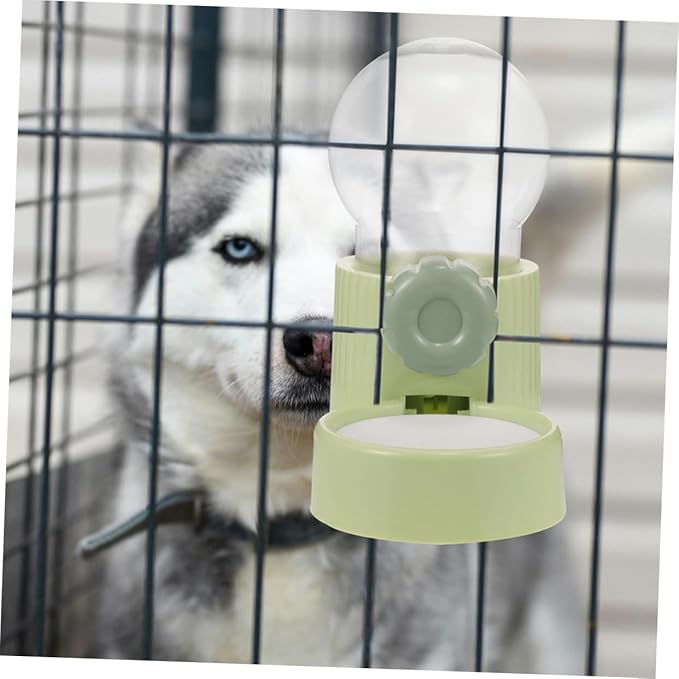 Mipcase 2pcs Hanging Automatic Pet Food and Water Dispenser Dog and Cat Feeder Space-Saving Design Easy Installation for Convenient Hydration and Feeding
