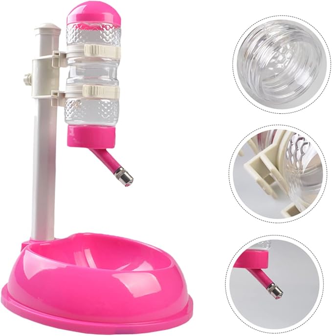 Pet Waterer Dog Food Holder Automatic Feeder Ball Large Capacity Non-Slip Base Sturdy PVC Pp Construction