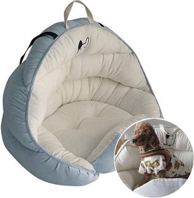 Dog Car Seat Puppy Booster Seat Portable Pet Handbag Safety Seat Travel Bed Carrier Bag for Small and Medium Dogs Up to 30 Lbs with Harness Leashes,Removable Washable Cushion
