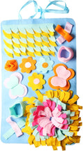 Happyyami 1Pc Dog Snuffle Mat for Nose Work Interactive Training Blanket for Dogs Feeding Cushion Energy Consuming Puzzle Mat Non Slip Design for Relief