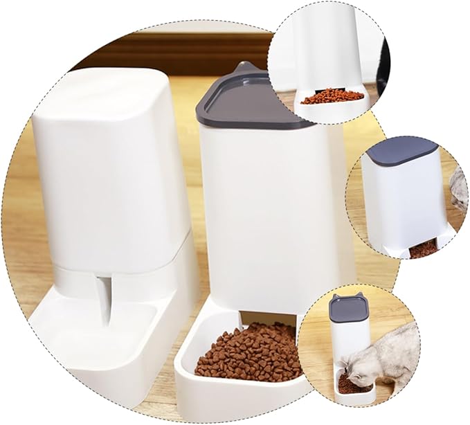 Kisangel Automatic Cat Feeder Large Dog Bowl Pet Accessory Auto Feeder Dry Food