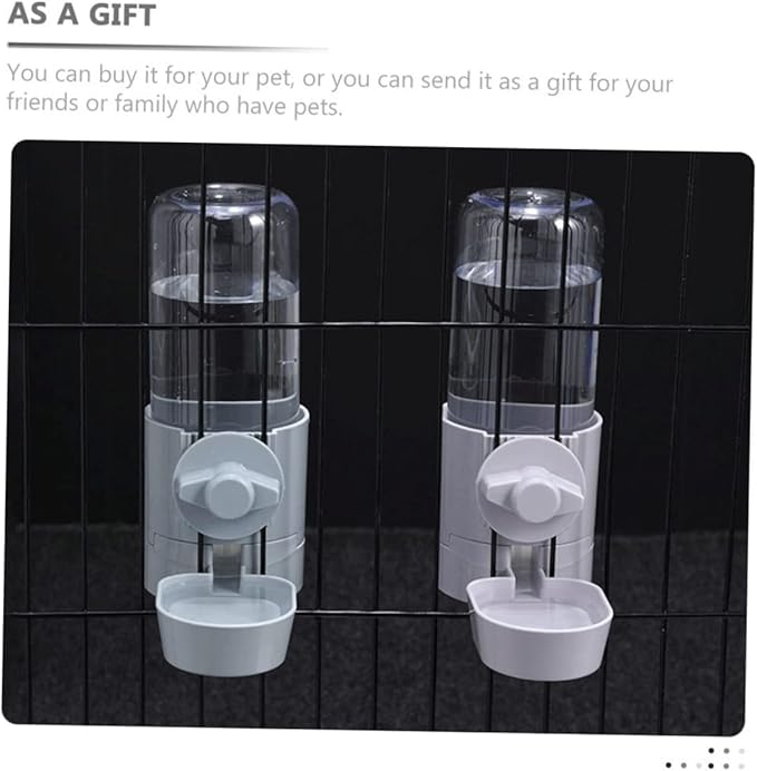 Sosoport Hanging Dog Water Dispenser Automatic Pet Cage Waterer for Cats and Easy to Install Drinking for Your Pets