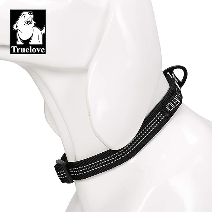 Truelove Dog Collars Set Reflective Collar for Small Medium Large Dogs Puppy Adjustable Padded Soft Nylon Comfy Neck TLC5271