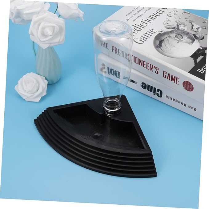 BESPORTBLE Triangle Automatic Drinking Fountain for Reptiles Black Water Feeder for Turtles Lizards and Crabs Easy to Clean Saving Pet Hydration