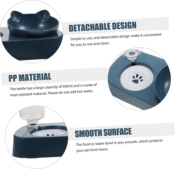 Milisten Pet Accessories Automatic Dog Water Dispenser Cat Fountain Non-Slip Feeder Bowl