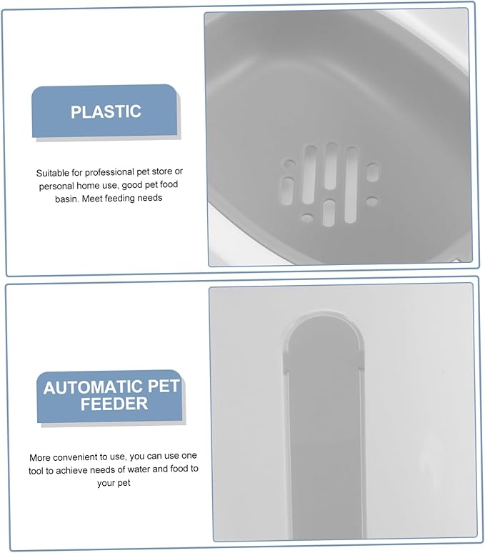 Automatic Pet Water Feeder and Food Dispenser Large Capacity Dry and Wet Separation Design for Cats and Dogs Easy to Clean Sturdy Construction Convenient Saving