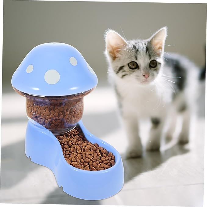 FRCOLOR Automatic Feeder for Cats Large Capacity Cat Food Dispenser Gravity Pet Feeder Bowl