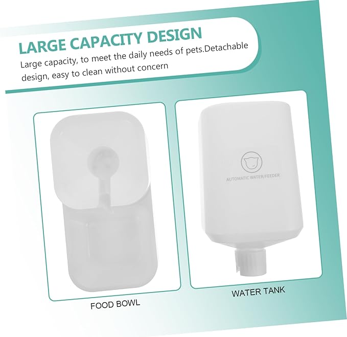BESPORTBLE 1pc Pet Drinking Feeder Large Water Bowl Pet Water Drinker Safe Easy to Use