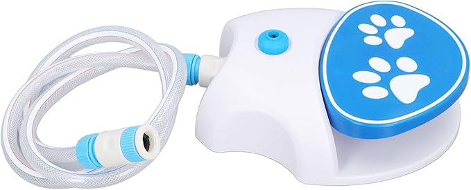 Klauenfuhundwasserbrunnen Step Donors, Automatic Sprinkler with Hose for Dogs and Cats, Suitable for and Types