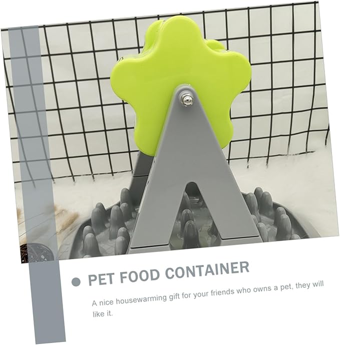 Automatic Rotatable Dog Food Dispenser -Skid Pet Feeder with Stable Design for Eating Easy to Clean Break Pressure Resistant for Dogs