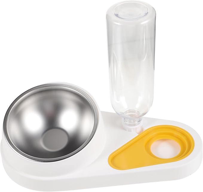 Pet Feeder Water Dispenser Automatic Feeding Bowl for Dogs Cats Spill Design