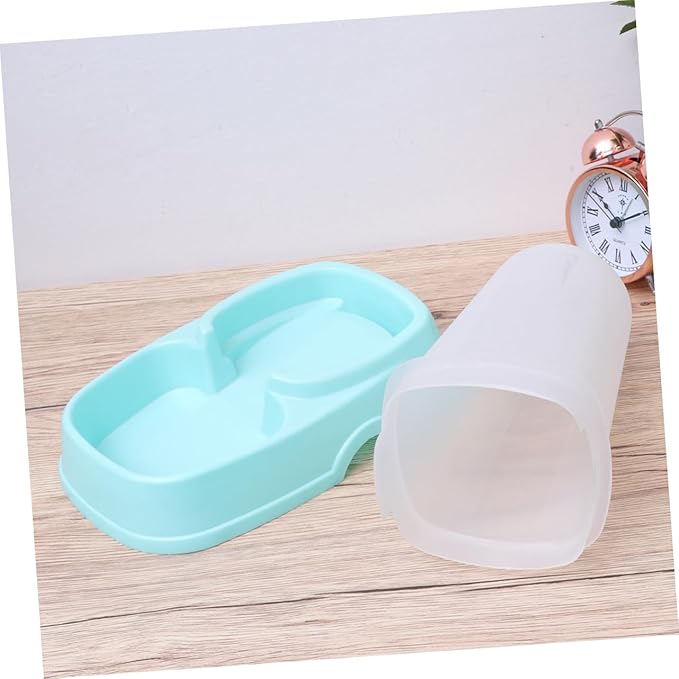 VANZACK Automatic Pet Feeder Dispenser for Dogs and Cats Easy to Clean Dispenser Sky Blue for Single Multiple Pet Households