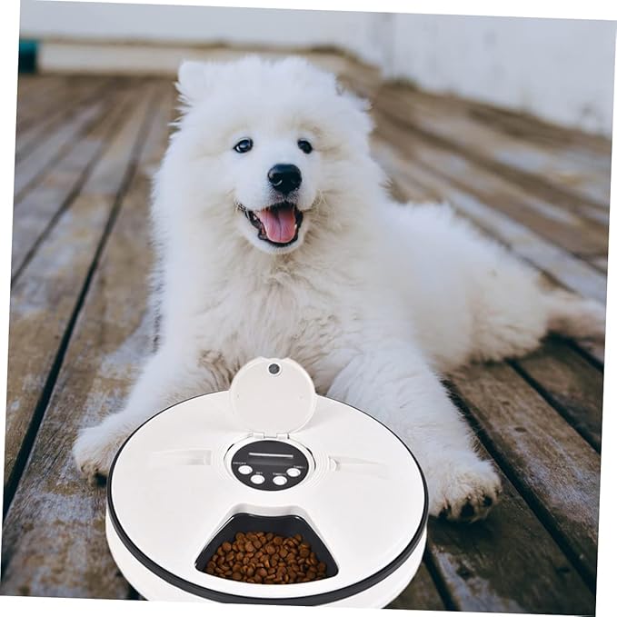 BESPORTBLE Automatic Dog Feeder Timing Detachable Storage Bowl Puppy Feeding Bowls for Dogs