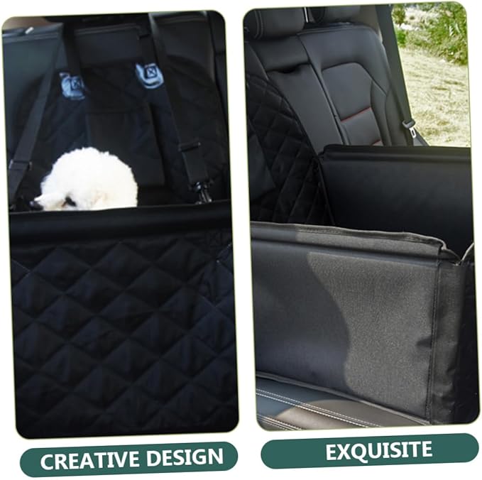 POPETPOP Dog Car Seat Cushion Thickened Non-Slip for Dogs Washable Storage Feet
