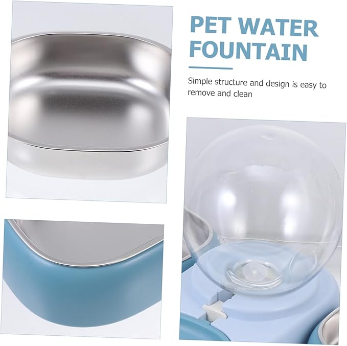 balacoo Automatic Pet Water Feeder Transparent Abs Water Dispenser for Cats and Dogs Capacity Space-Saving Design for Home Use