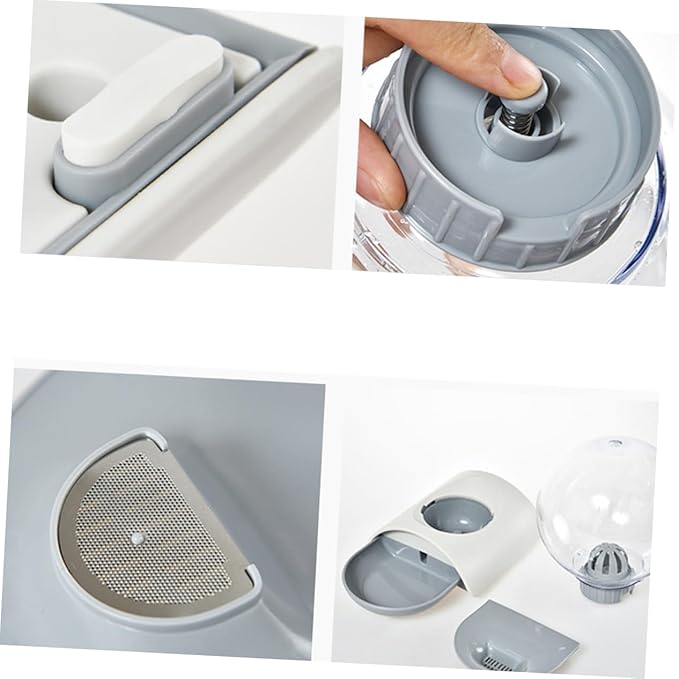 1pc Automatic Pet Waterer Dog Cat Water Bowl Feature Large Capacity Easy Cleaning