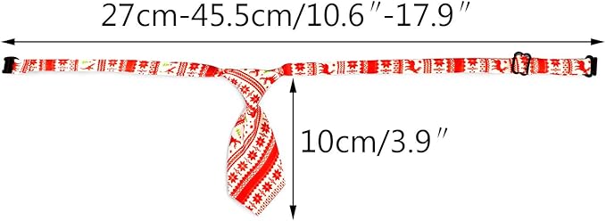 Segarty Dog Ties, 10 PCS Dog Bow Ties Christmas with Adjustable Collar, Pet Neckties for Small Pets, Puppy Neck Bowties Cats Grooming Bows Bulk for Photography Holiday Wedding Party Gift