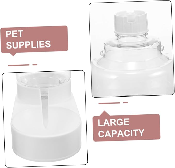 Automatic Pet Water Dispenser for Cats and Dogs Compact and Easy to Use Sturdy Design Texture for Easy Monitoring for Home and Travel