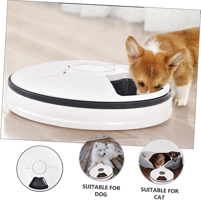 Timed Automatic Cat Feeder Meals Smart Pet Feeding Bowl for Cats and Dogs Detachable Design for Easy Cleaning Material Automatic Portion Control Music Reminder