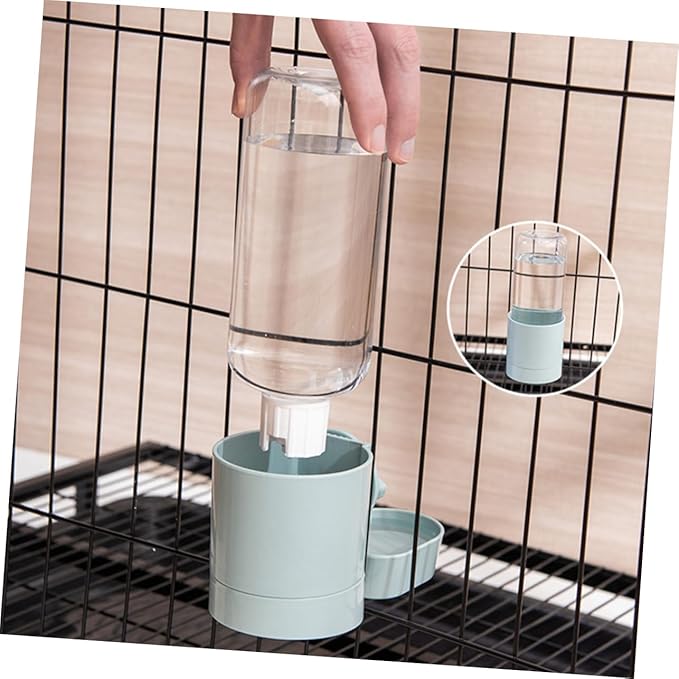 Happyyami Pet Water Dispenser Hanging Automatic Feeder Capacity for Dogs Cats and Easy Install Design for Cages