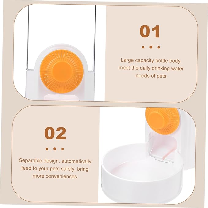 Yardwe Household Automatic Dog Feeder Wear-Resistant Cat Feeder for Convenient Easy to Install for Pets Hydration and Nutrition While